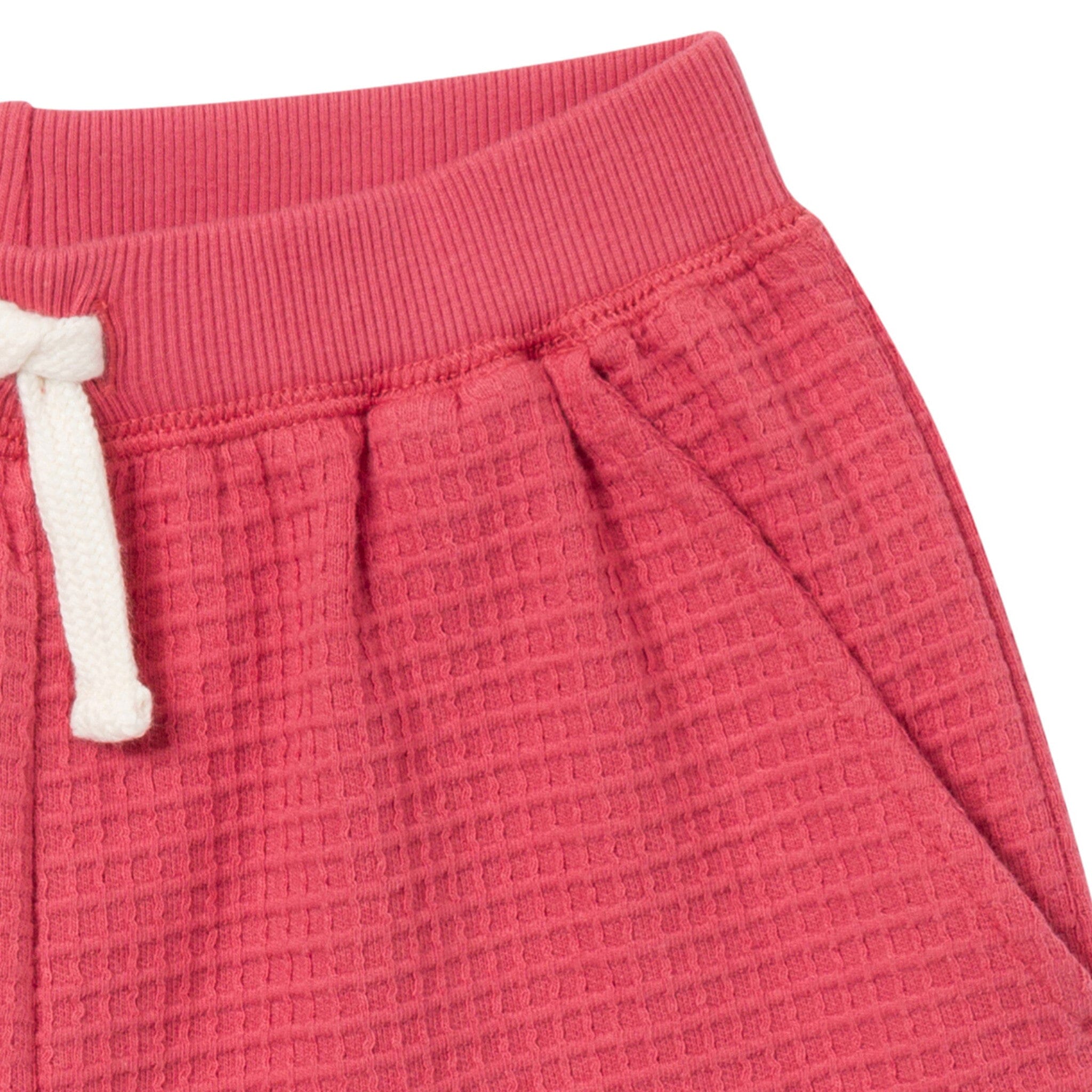 2-Piece Infant & Toddler Boys Dusty Red Long Sleeve Top and Shorts Set - Image 6