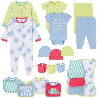 20-Piece Baby Boys I'm The Reason We're Late Layette
