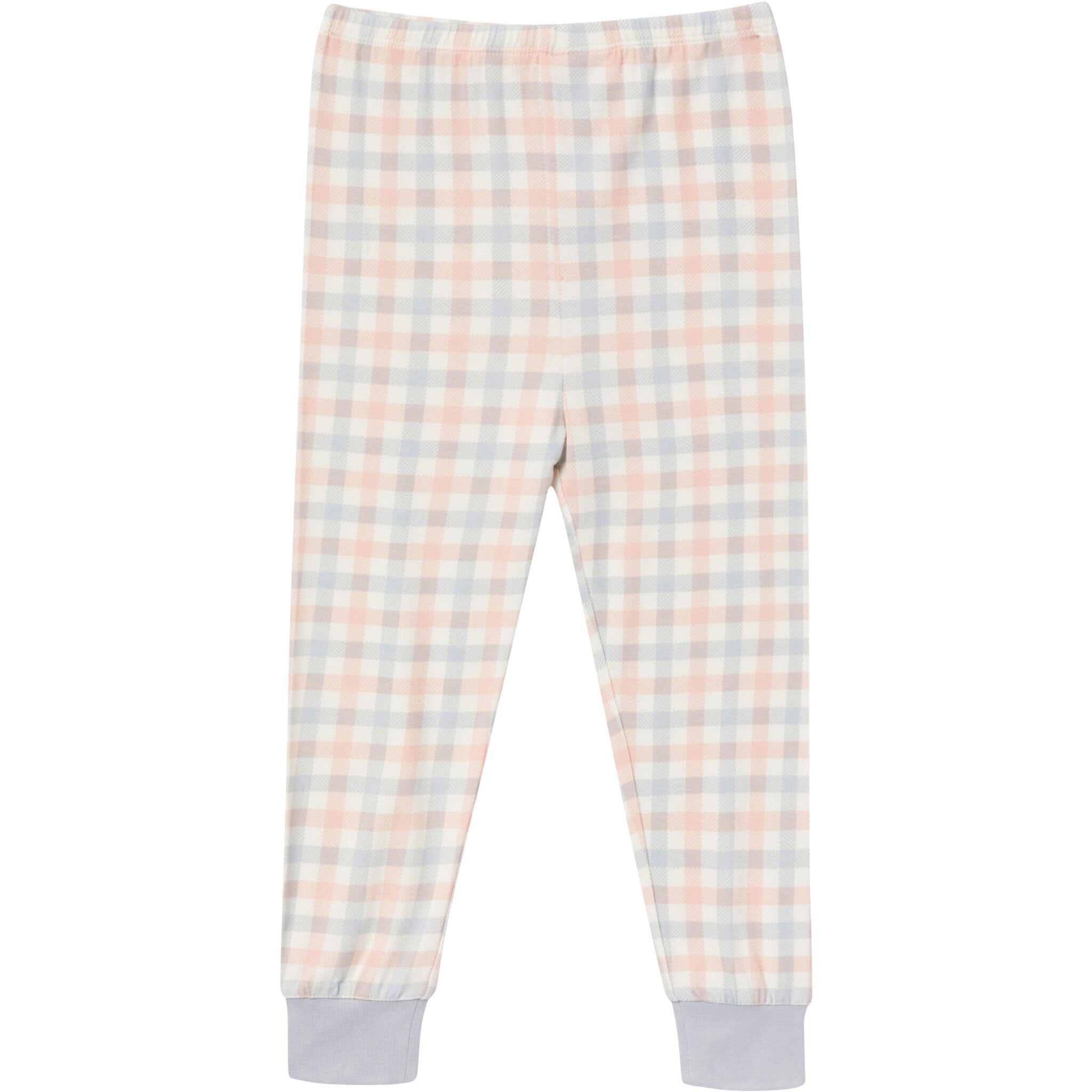 4-Piece Infant & Toddler Neutral Blue Plaid Viscose Snug Fitting Pajamas - Image 9