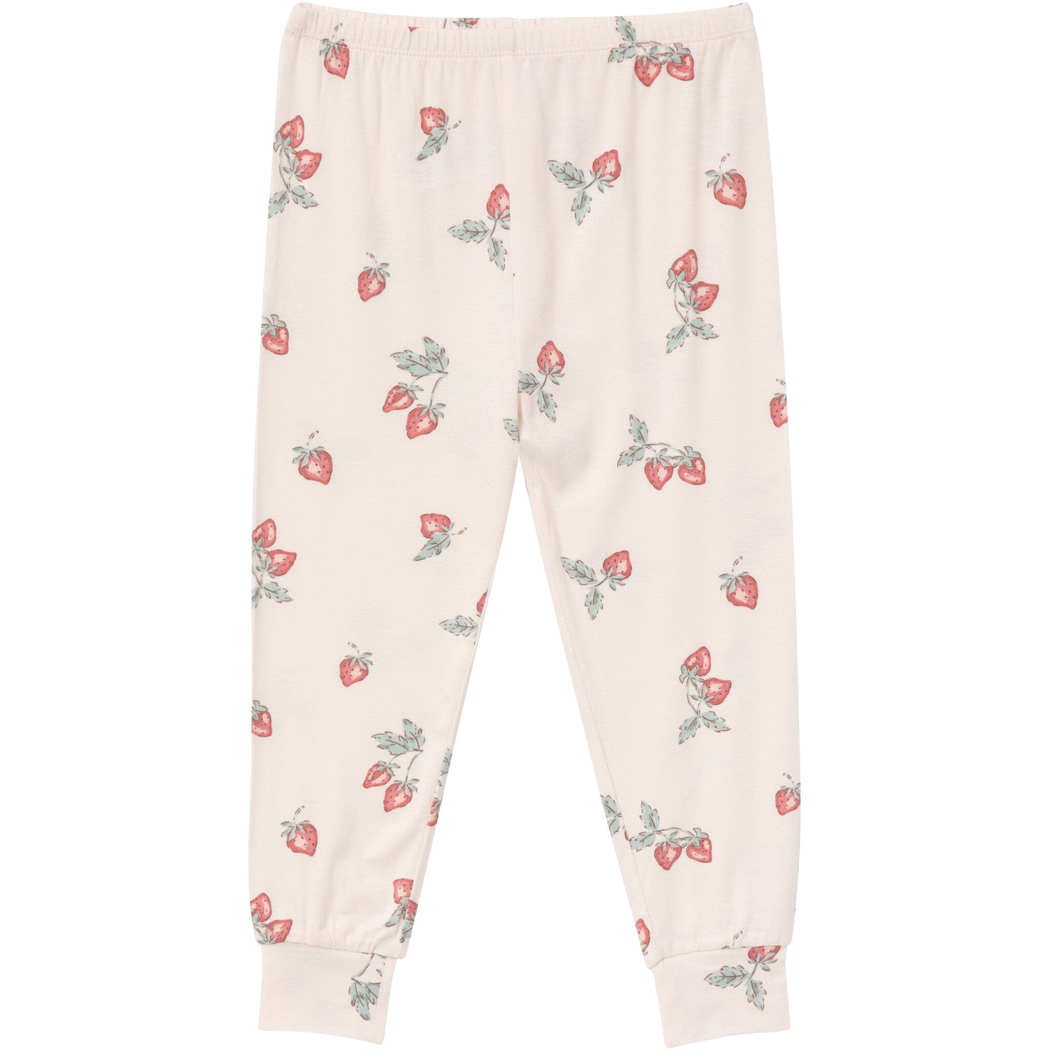 4-Piece Infant & Toddler Girls Rose Strawberry Viscose Snug Fitting Pajamas - Image 7