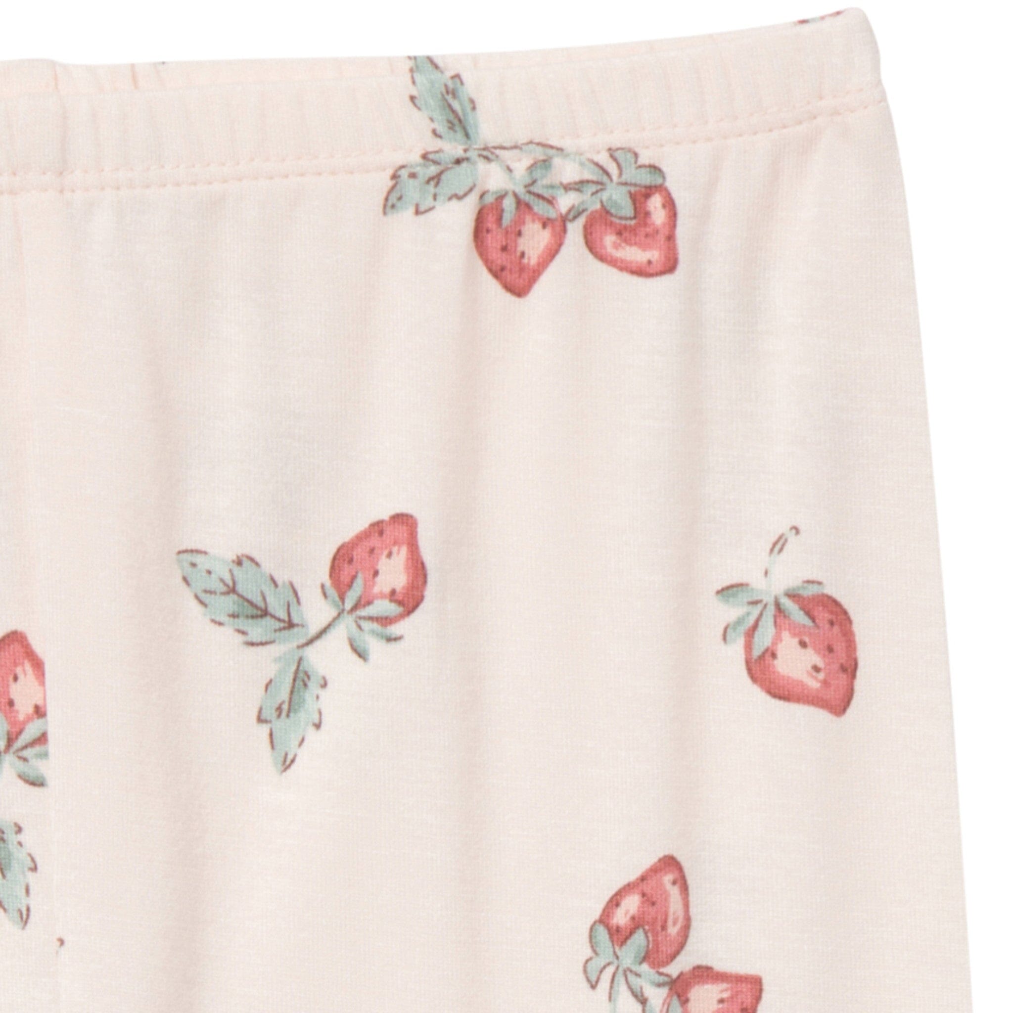 4-Piece Infant & Toddler Girls Rose Strawberry Viscose Snug Fitting Pajamas - Image 8
