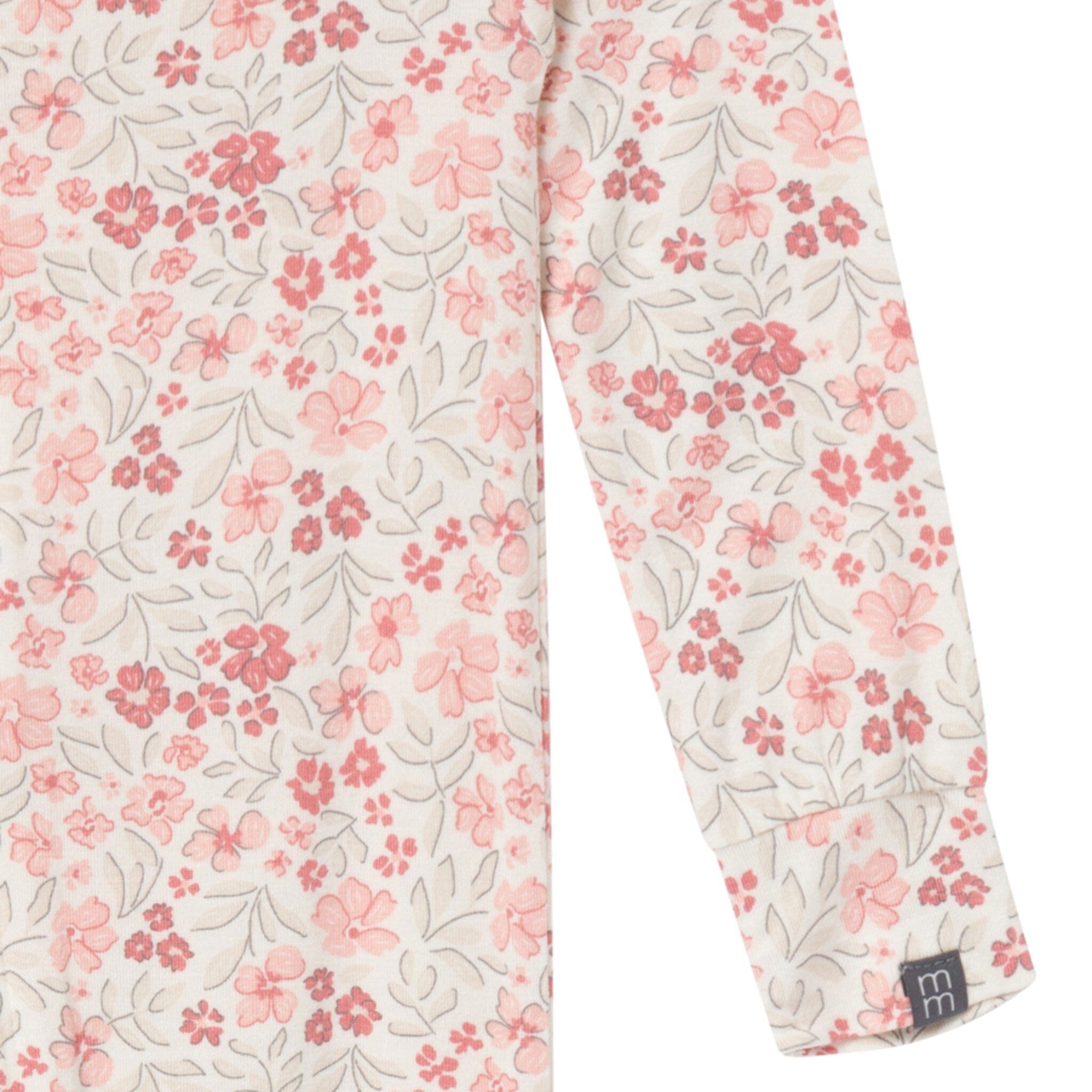 2-Pack Baby & Toddler Girls Ivory Floral Viscose Snug Fit Footless Pajamas - Image 4