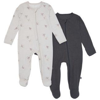 2-Pack Baby Neutral Sparrows Sleep 'N Plays With Mitten Cuffs