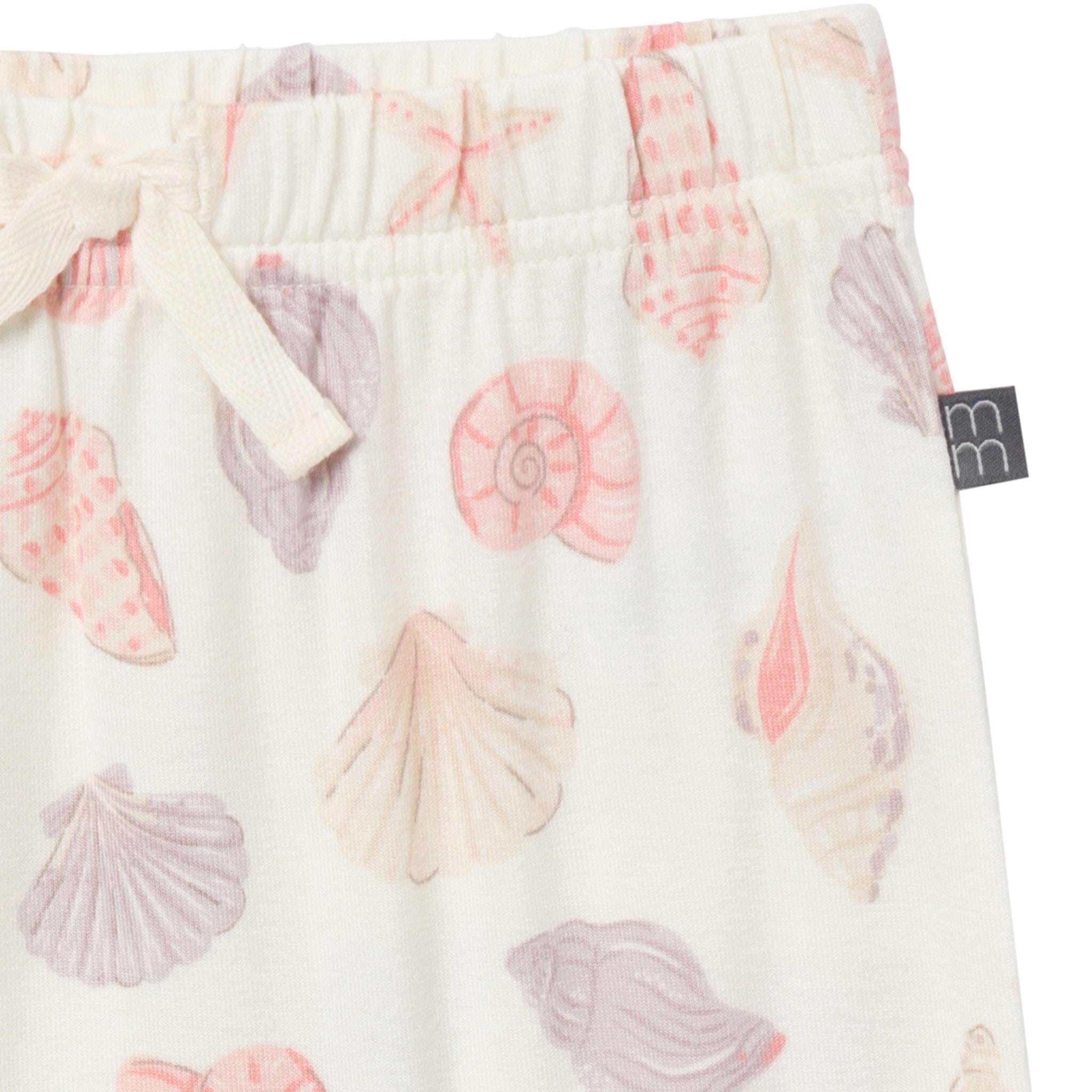 4-Piece Baby Girls Ivory Seashells Viscose Bodysuits and Pants Set - Image 8