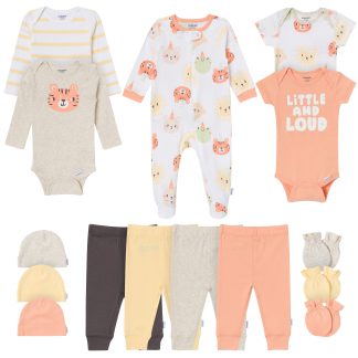15-Piece Baby Neutral Little and Loud Layette