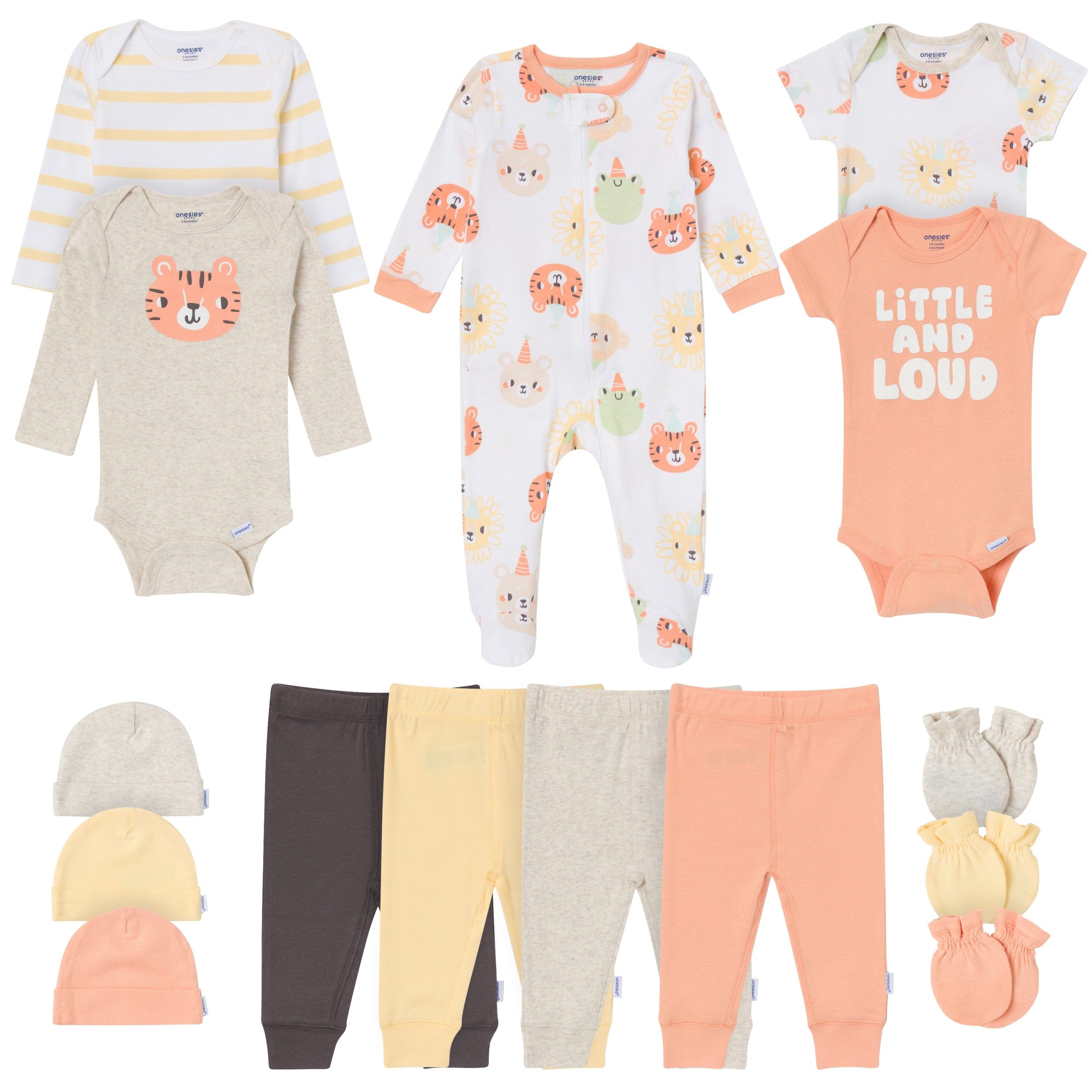 15-Piece Baby Neutral Little and Loud Layette