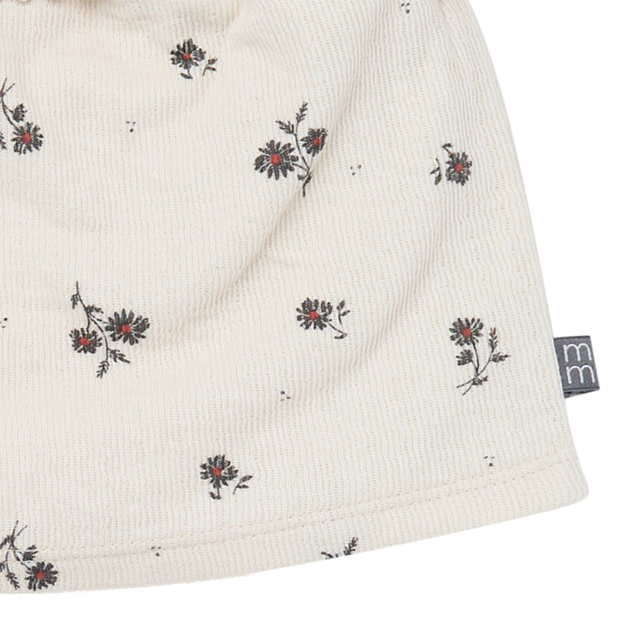 2-Piece Infant & Toddler Girls Beige Floral Top and Shorts Set - Image 4