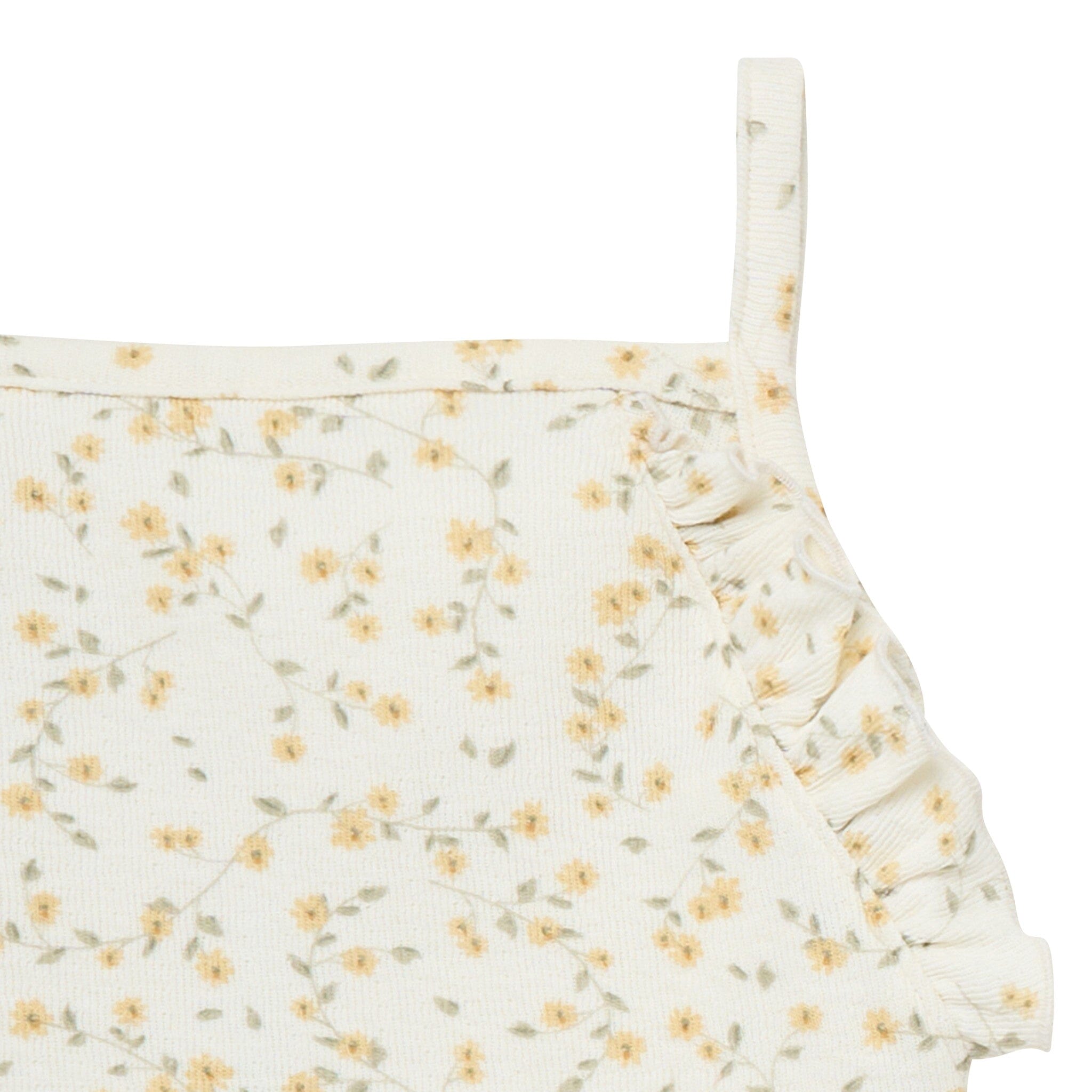 Infant & Toddler Girls Ivory Vines Ruffle Romper - Image 3