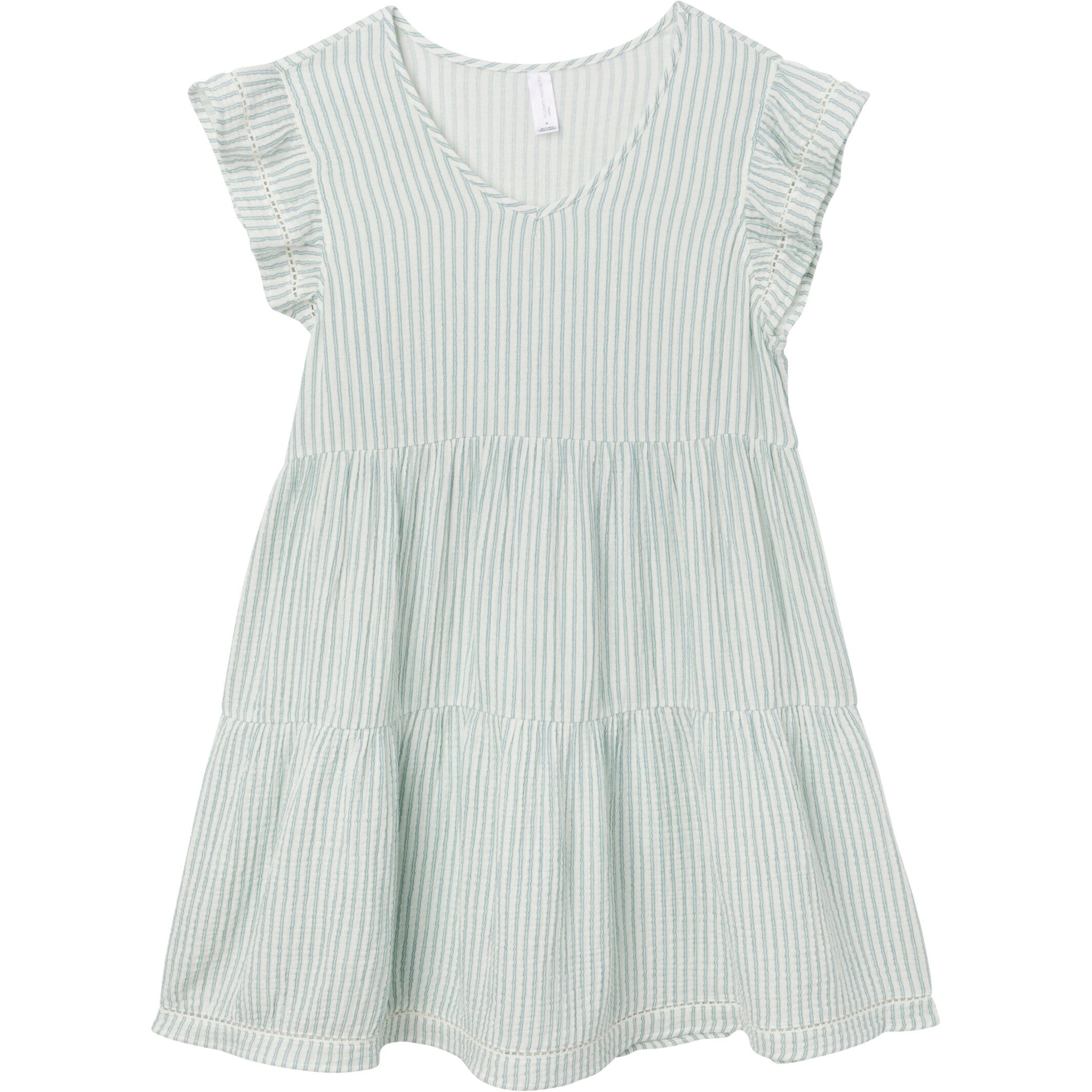 Mommy & Me Teal Stripe Gauze Dresses Bundle - Image 4