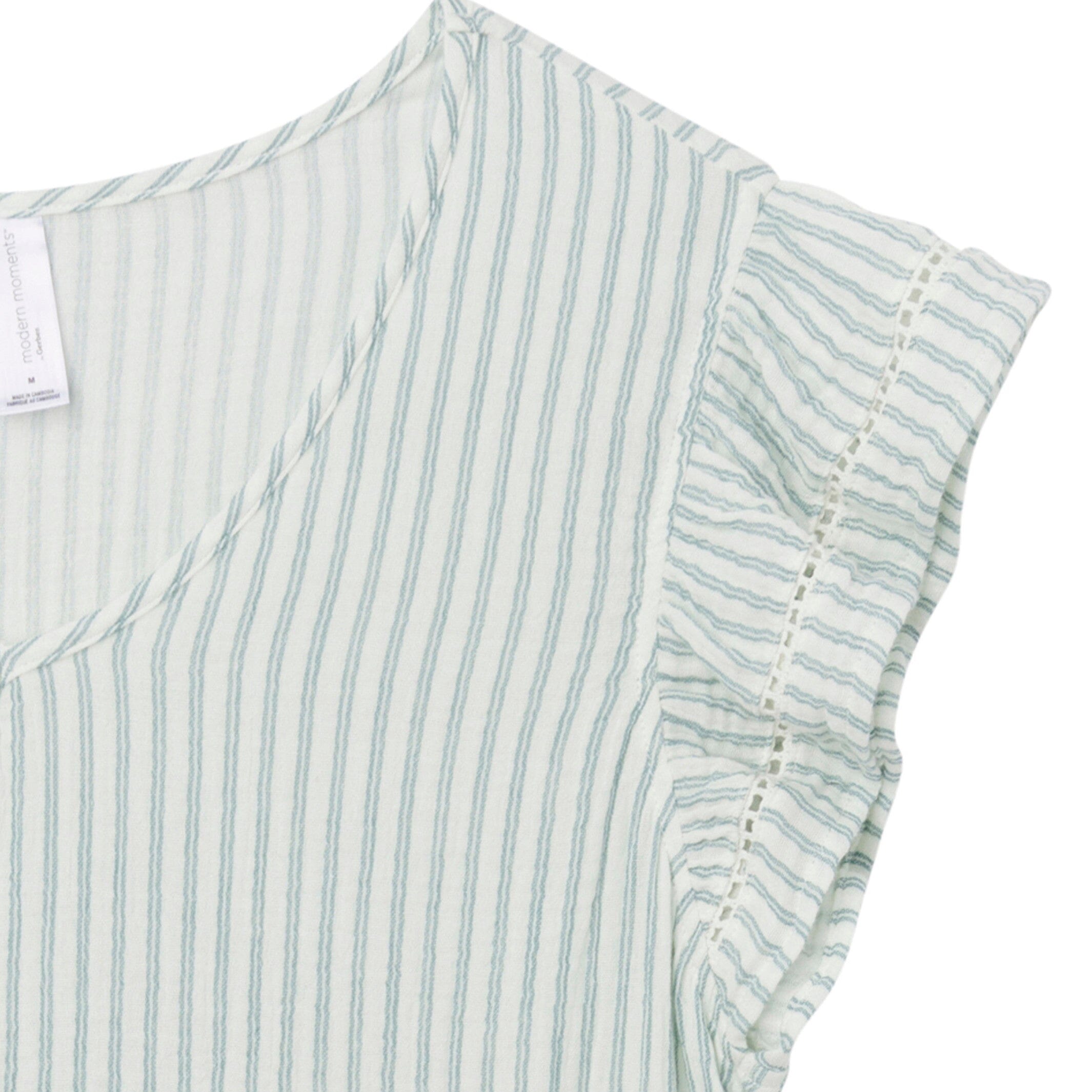 Mommy & Me Teal Stripe Gauze Dresses Bundle - Image 5